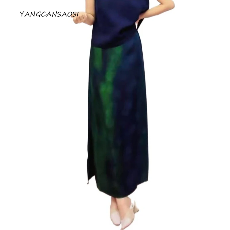 Women's Autumn Clothing 24MM 100% Natural Mulberry Silk Jacquard Gambiered Guangdong Gauze Elastic Waist Split Hip Wrap Skirt
Women's Autumn Clothing 24MM 100% Natural Mulberry Silk Jacquard Gambiered Guangdong Gauze Elastic Waist Split Hip Wrap Skirt