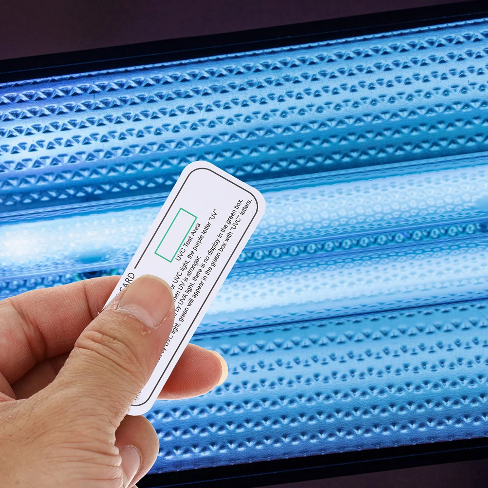 5pcs Test Cards Strips UVC UVA Light Testing Tools Disinfection Cabinet Detection Papers Change Uv Testing Strip Color
5pcs Test Cards Strips UVC UVA Light Testing Tools Disinfection Cabinet Detection Papers Change Uv Testing Strip Color