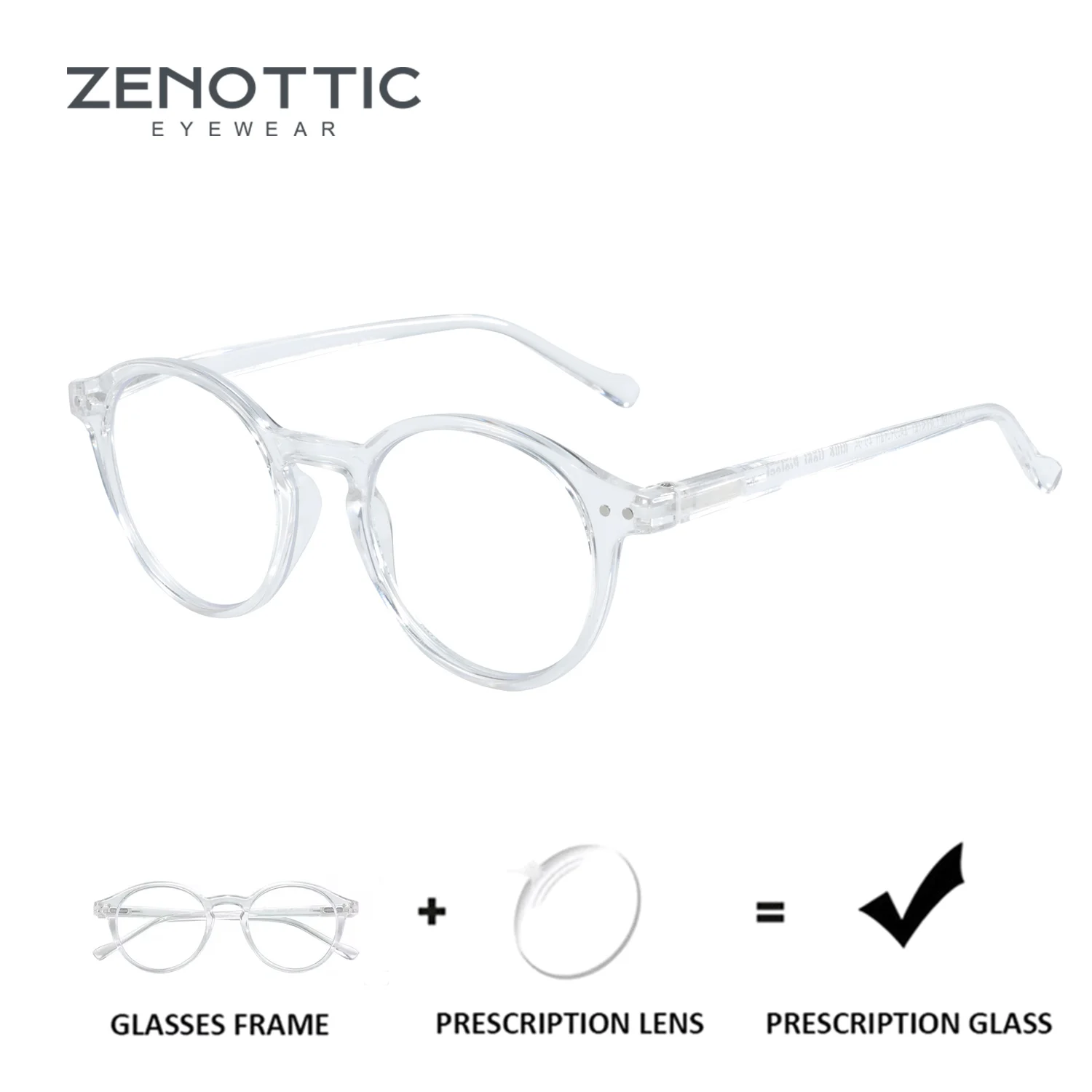 ZENOTTIC Retro Round Prescription Glasses Men Women Circular Myopia Eyewear Fashion Hyperopia/Progressive Optical Eyeglasses
ZENOTTIC Retro Round Prescription Glasses Men Women Circular Myopia Eyewear Fashion Hyperopia/Progressive Optical Eyeglasses