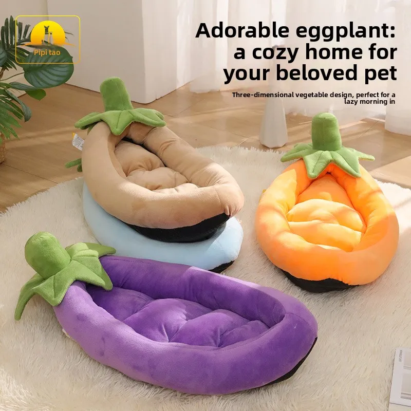 Pet Dog House Winter Thickened Warm Semi-enclosed Cat Bed Crystal Super Soft Green Leaf Handle Vegetable Cat Nest
Pet Dog House Winter Thickened Warm Semi-enclosed Cat Bed Crystal Super Soft Green Leaf Handle Vegetable Cat Nest