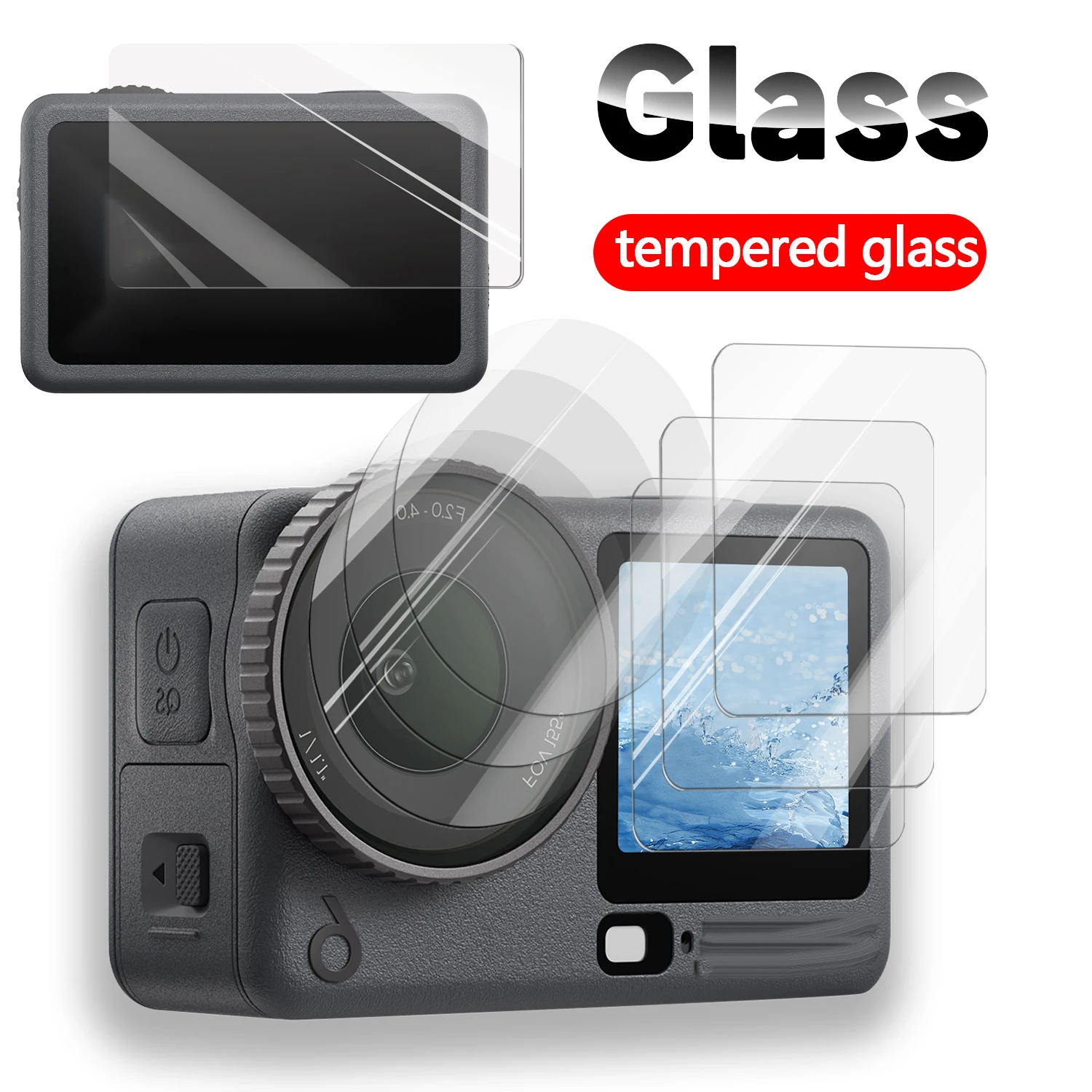 Для DJI Action 6, закаленное стекло, передняя и задняя защитная пленка для объектива, защитная пленка, простая установка для аксессуаров DJI Action6
Для DJI Action 6, закаленное стекло, передняя и задняя защитная пленка для объектива, защитная пленка, простая установка для аксессуаров DJI Action6