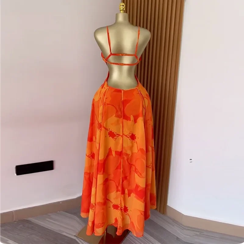 2025 women's clothing 2025 summer new sweet and fresh printing suspender tube top high waist A-shaped dress long dress SU9205
2025 women's clothing 2025 summer new sweet and fresh printing suspender tube top high waist A-shaped dress long dress SU9205