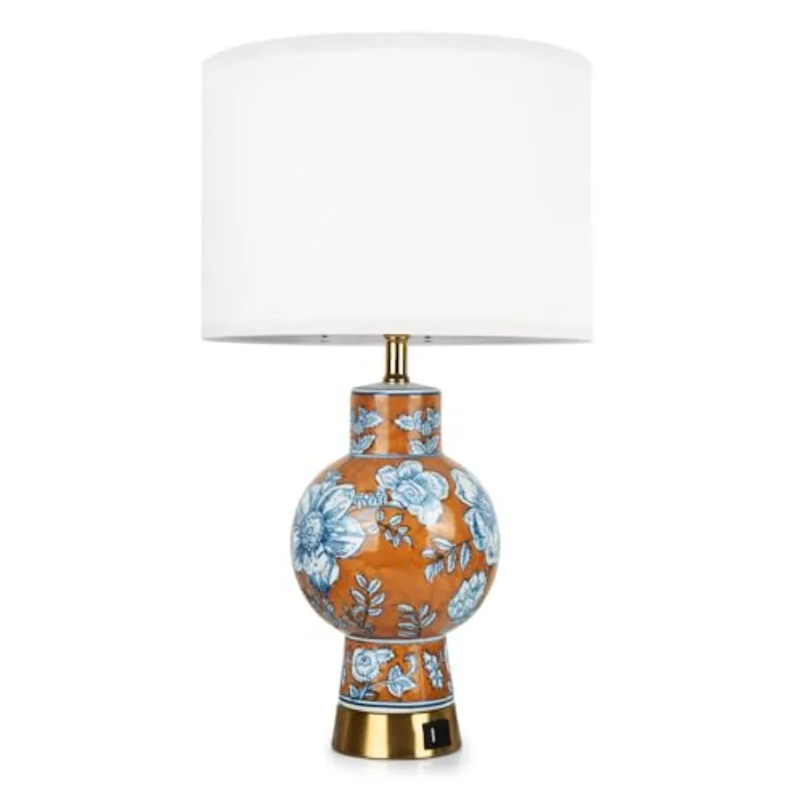 Vase-designed Table Lamp for Bedroom, Bedside Lamps for Nightstand, Minimalist Night Stand Light Lamp with Type-C and USB Ports
Vase-designed Table Lamp for Bedroom, Bedside Lamps for Nightstand, Minimalist Night Stand Light Lamp with Type-C and USB Ports
