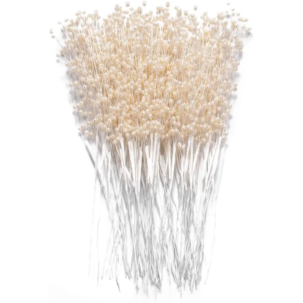 Ivory 60-Piece Pearl Stem Bouquets, 4mm Bead Garlands for Floral Arrangements, Tree Picks, Wedding & Party Decor
Ivory 60-Piece Pearl Stem Bouquets, 4mm Bead Garlands for Floral Arrangements, Tree Picks, Wedding & Party Decor