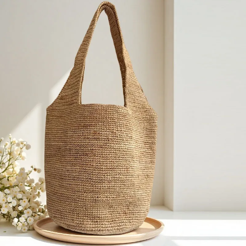 Fashion Lafite Grass Woven Women's Bag Large Capacity Handbag Beach Vacation Beach Bag Leisure Women's Bag
Fashion Lafite Grass Woven Women's Bag Large Capacity Handbag Beach Vacation Beach Bag Leisure Women's Bag