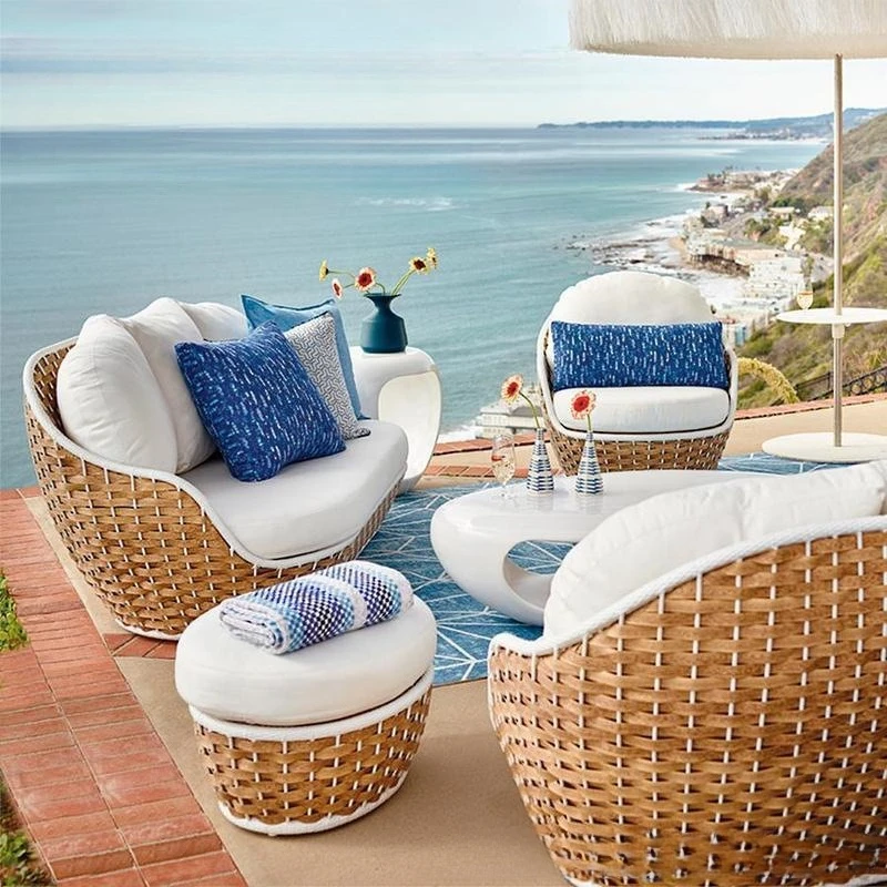 Sofa Garden Courtyard Villa Terrace Balcony Club Leisure Rattan Sofa Coffee Table Combination
Sofa Garden Courtyard Villa Terrace Balcony Club Leisure Rattan Sofa Coffee Table Combination