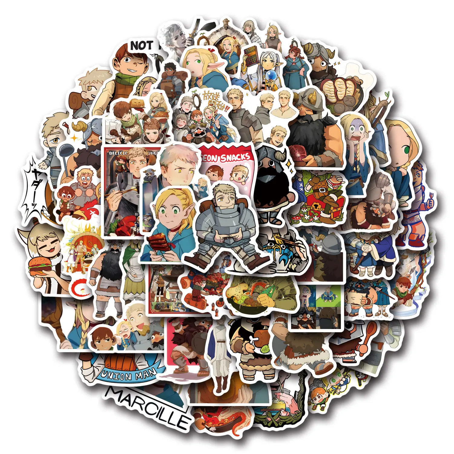 110PCS Delicious in Dungeon Stickers Graffiti Stickers DIY Diary Phone Case Handmade Scrapbook Aesthetic Stickers
110PCS Delicious in Dungeon Stickers Graffiti Stickers DIY Diary Phone Case Handmade Scrapbook Aesthetic Stickers