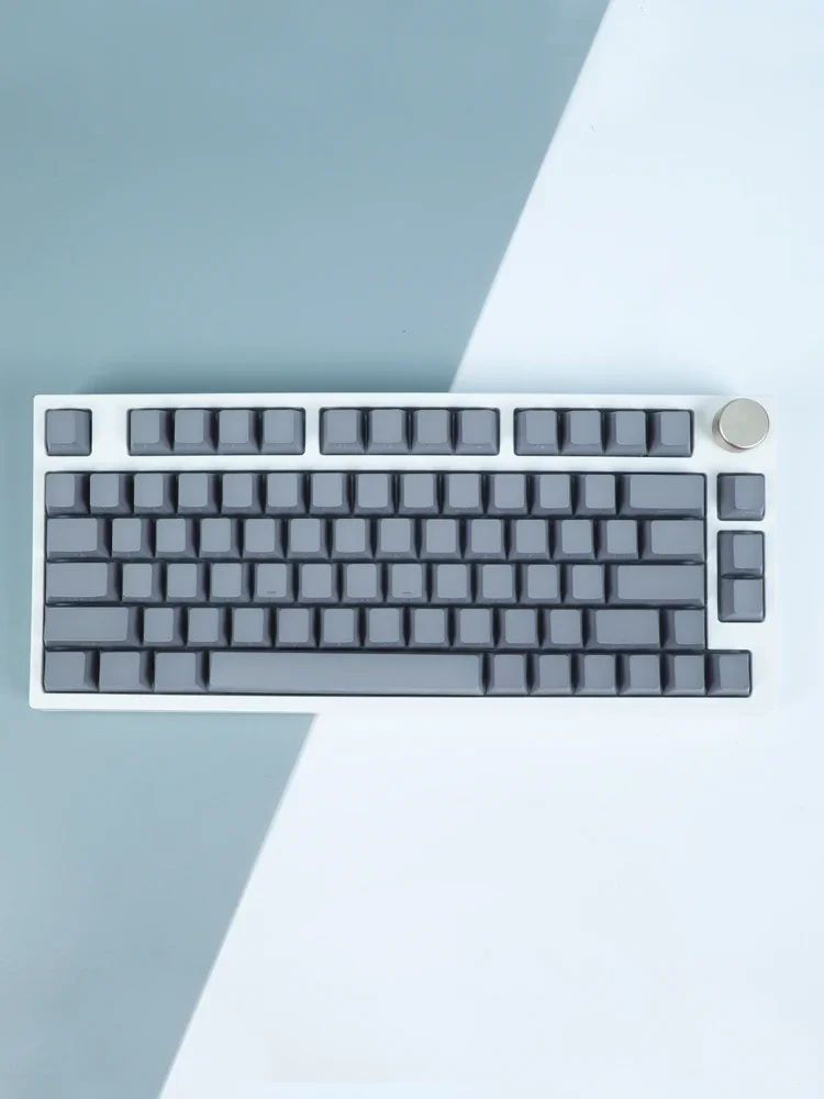 Elegant gray keycap side engraved solid color transparent PBTOEM68758098 keyboard cap
Elegant gray keycap side engraved solid color transparent PBTOEM68758098 keyboard cap