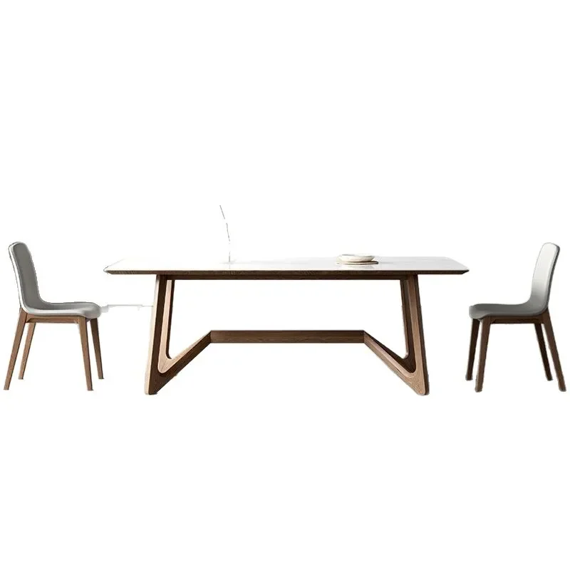 Solid wood rock slab dining table Modern high-end ash wood light luxury walnut simple
Solid wood rock slab dining table Modern high-end ash wood light luxury walnut simple
