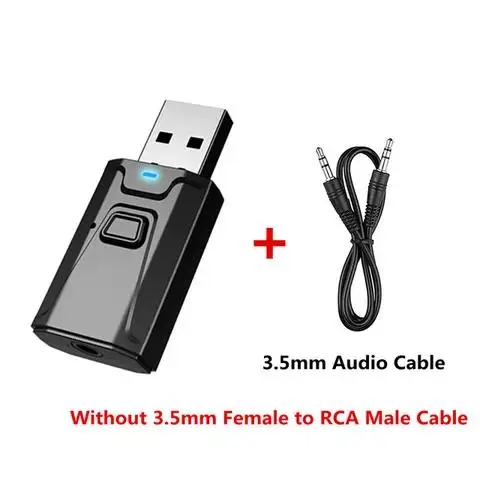 Bluetooth 5.0 Audio Receiver Transmitter Upgrade with Microphone 3.5mm AUX Jack USB Dongle Car PC TV Headphone Wireless Adapter
Bluetooth 5.0 Audio Receiver Transmitter Upgrade with Microphone 3.5mm AUX Jack USB Dongle Car PC TV Headphone Wireless Adapter
