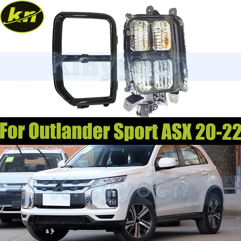 Car Front Bumper Fog Light Fog Lamp Cove For Mitsubishi Outlander Sport ASX 2020-2022 Front Driving Lamp Signal Light lamp Frame
Car Front Bumper Fog Light Fog Lamp Cove For Mitsubishi Outlander Sport ASX 2020-2022 Front Driving Lamp Signal Light lamp Frame