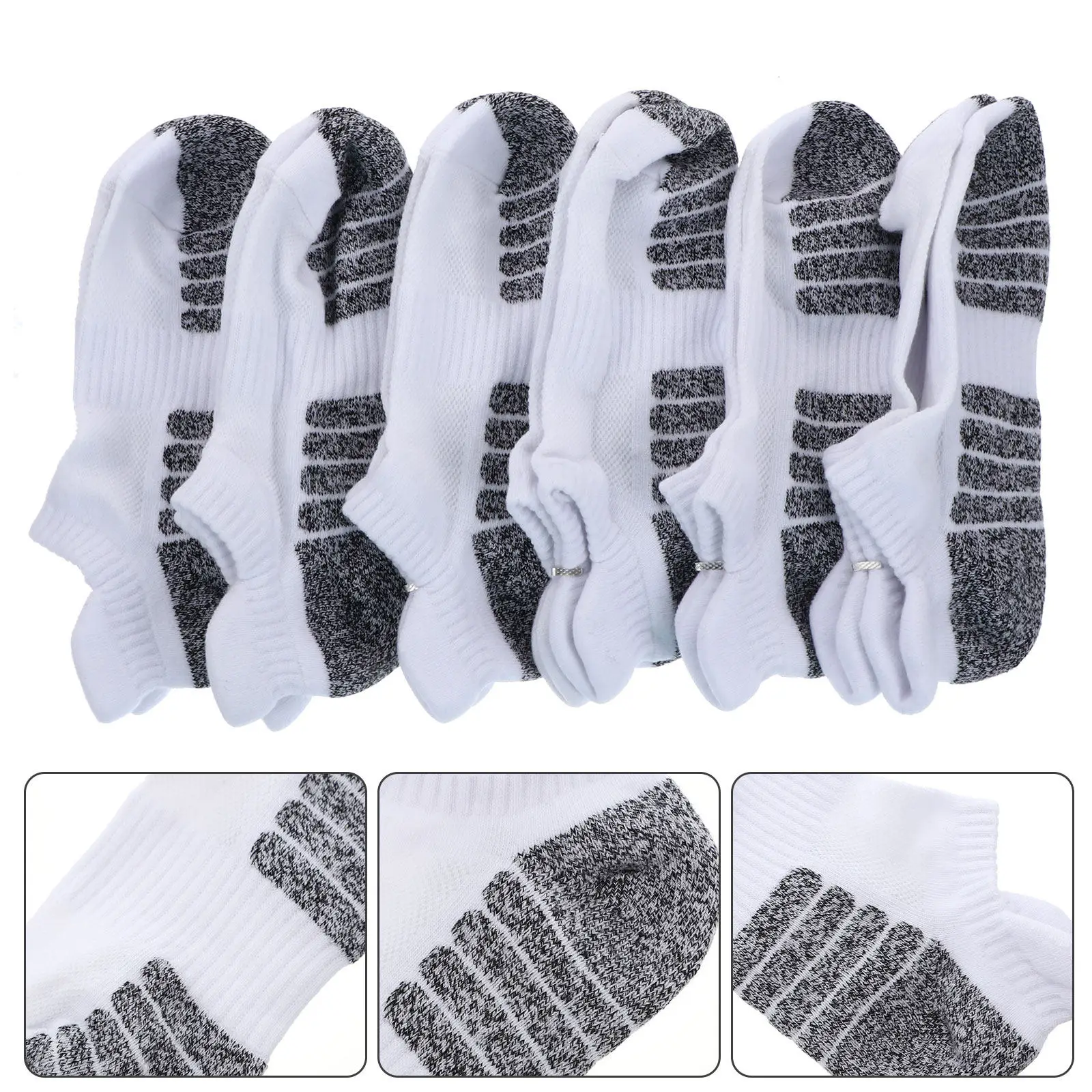 6Pairs Running Socks Breathable Comfortable Cotton Ankle Sports Socks for Jogging Cycling Workouts Athletic Use
6Pairs Running Socks Breathable Comfortable Cotton Ankle Sports Socks for Jogging Cycling Workouts Athletic Use