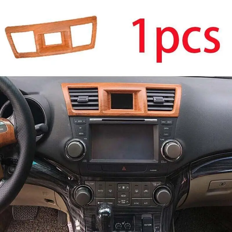 Для Toyota Highlander 2008-2013 центральное вентиляционное отверстие переменного тока, коричневая отделка под дерево
Для Toyota Highlander 2008-2013 центральное вентиляционное отверстие переменного тока, коричневая отделка под дерево