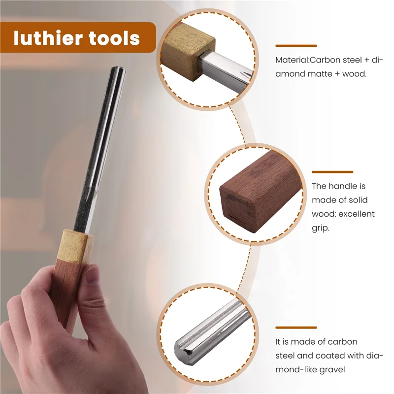 ABUE-Guitar Fret Crowning File,Fret Edge File,Fret End Rounded Tool,Three Radius Slot&File,Multi-Function Guitar Fret Tools
ABUE-Guitar Fret Crowning File,Fret Edge File,Fret End Rounded Tool,Three Radius Slot&File,Multi-Function Guitar Fret Tools