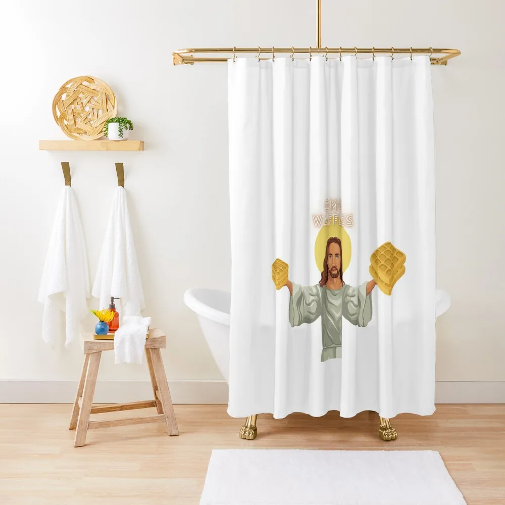 OMG jesus waffles Shower Curtain Luxury Bathroom Shower Bathroom Shower Set Bathroom Decor Accessories Curtain
OMG jesus waffles Shower Curtain Luxury Bathroom Shower Bathroom Shower Set Bathroom Decor Accessories Curtain