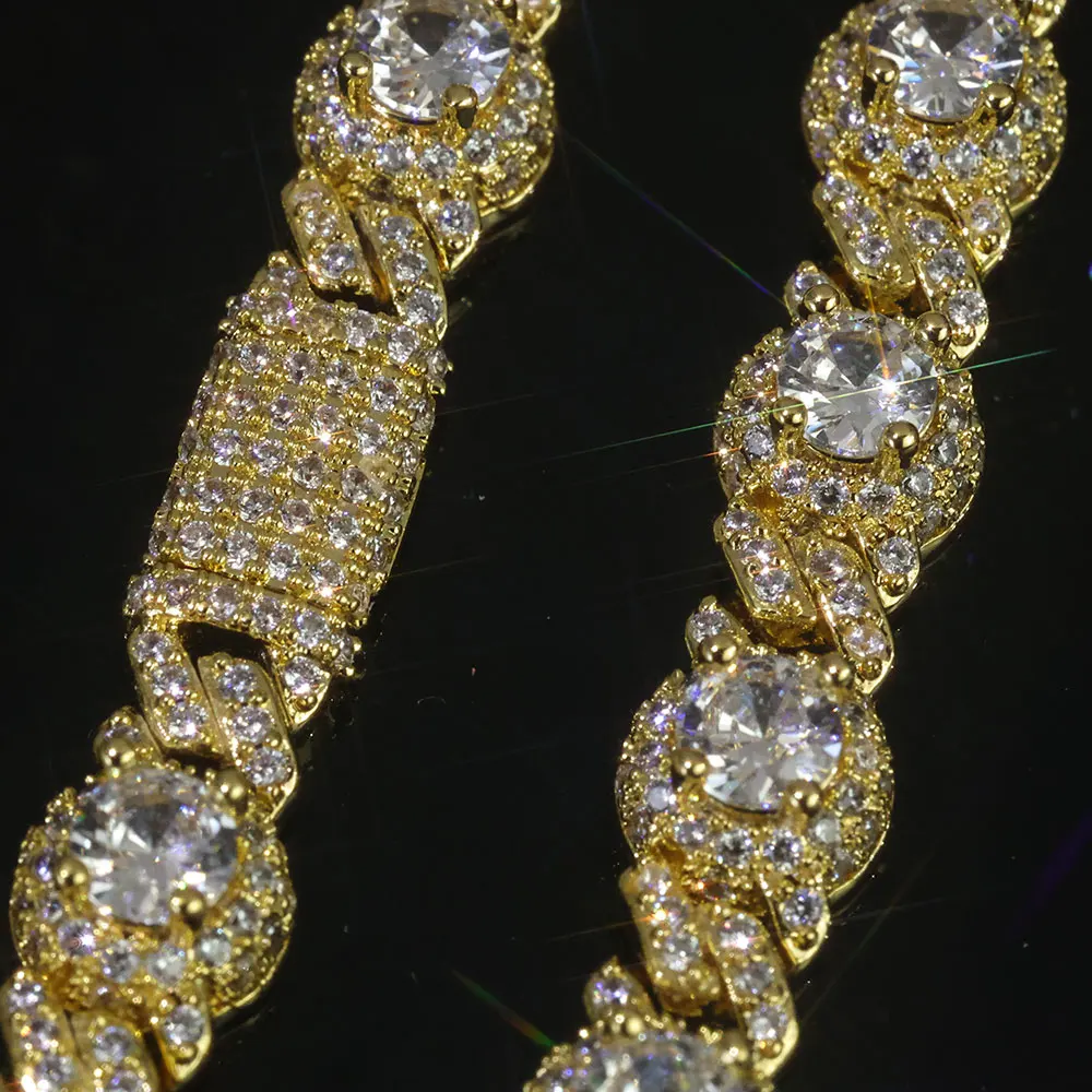 Customized 7.5mm Luxury Bracelet Hip Hop Style Iced Diamond Beads Cuban Jewelry Bracelet for Men and Women as Gifts
Customized 7.5mm Luxury Bracelet Hip Hop Style Iced Diamond Beads Cuban Jewelry Bracelet for Men and Women as Gifts
