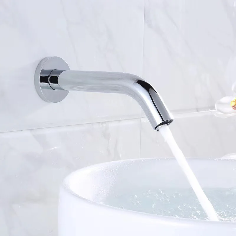 Mouth sensing faucet wall outlet faucet sensing toilet hand sensing infrared faucet
Mouth sensing faucet wall outlet faucet sensing toilet hand sensing infrared faucet