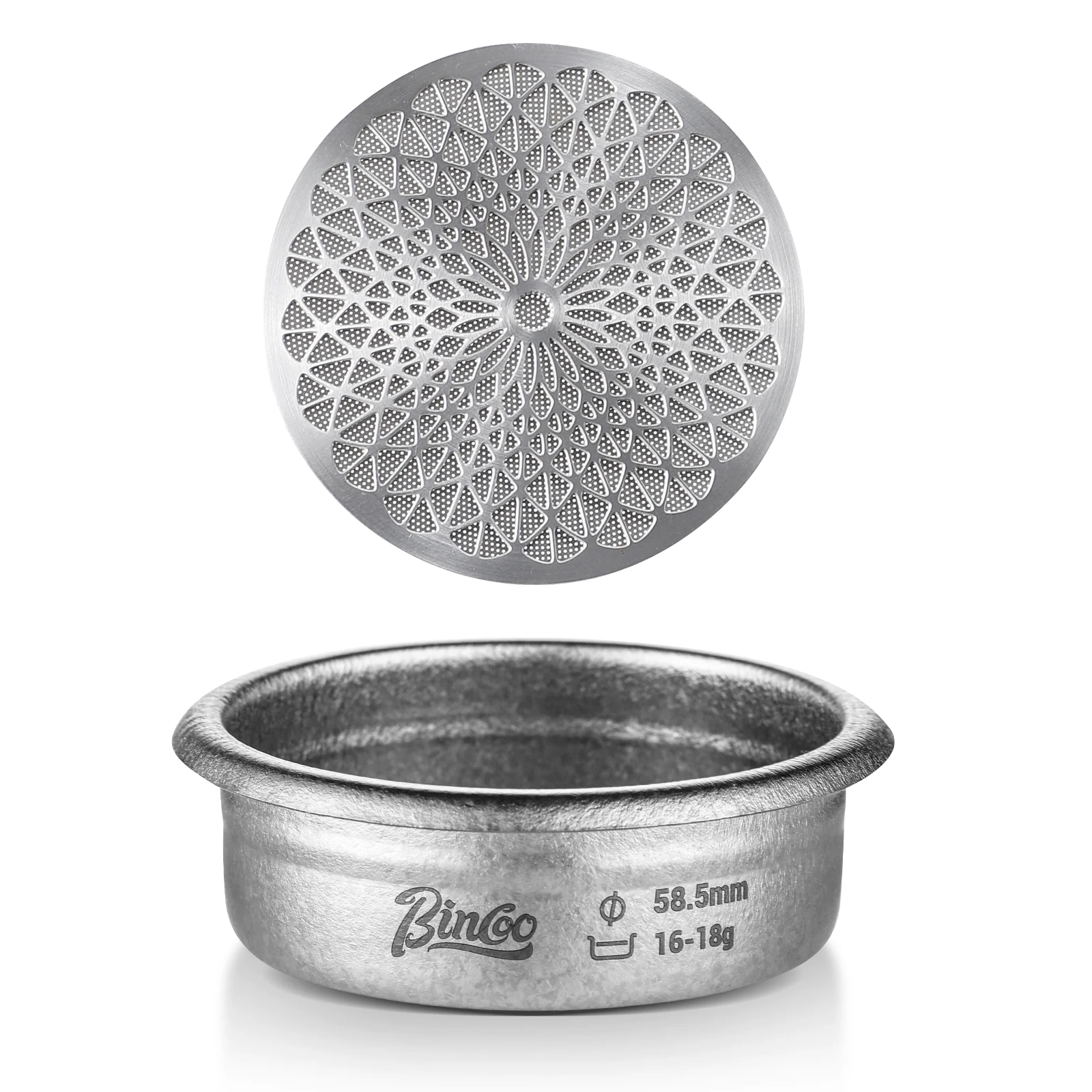 Basket 58mm Espresso Quck Screen - Baristapro Precision Ridgeless Double Espresso Basket Filter fits most 58mm
Basket 58mm Espresso Quck Screen - Baristapro Precision Ridgeless Double Espresso Basket Filter fits most 58mm