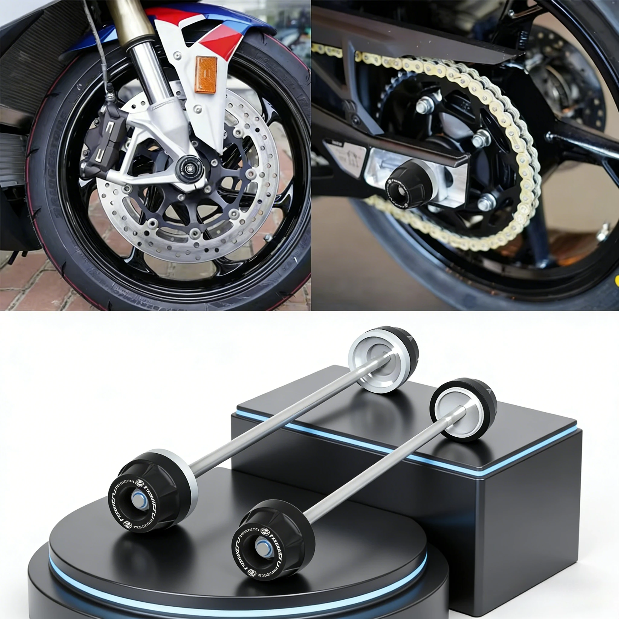 Motorcycle Wheel Spindle Protection Axle Cover Set for BMW S1000R S1000RR 2013-2023 S1000XR M1000RR 2020-2024
Motorcycle Wheel Spindle Protection Axle Cover Set for BMW S1000R S1000RR 2013-2023 S1000XR M1000RR 2020-2024