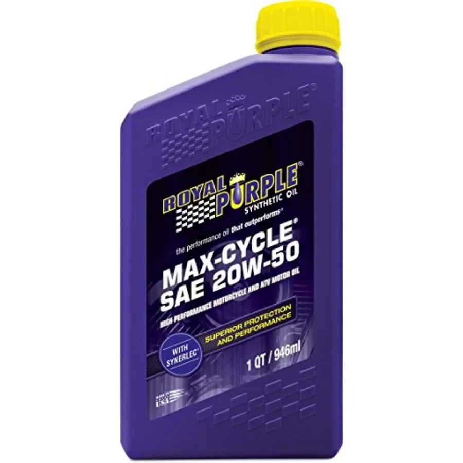 Motorcycle oil for high-performance engines, synthetic, black, 20W-50 viscosity, 3-quart pack, heat-resistant and wear-reducing
Motorcycle oil for high-performance engines, synthetic, black, 20W-50 viscosity, 3-quart pack, heat-resistant and wear-reducing