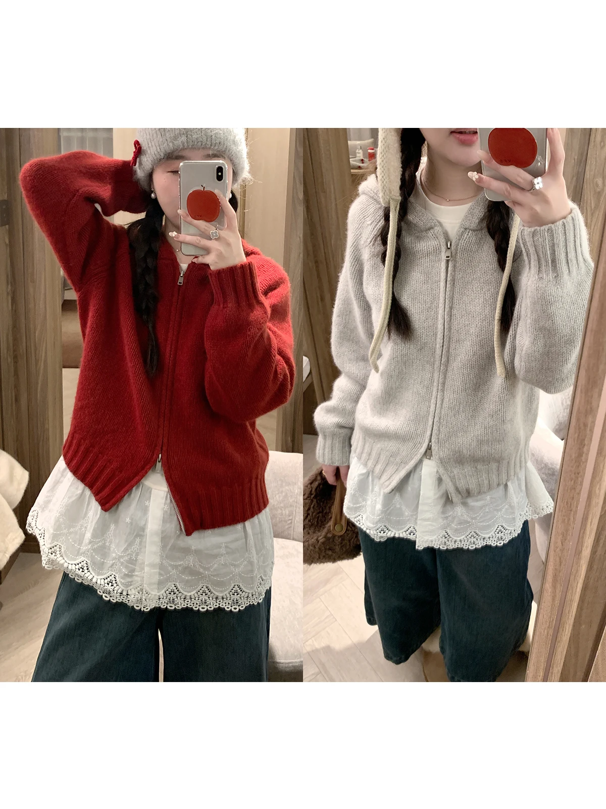 Женский шерстяной кардиган LL 25FW с двойной молнией, двухцветный, теплый, с капюшоном, универсальный, свободного кроя, с длинными рукавами
Женский шерстяной кардиган LL 25FW с двойной молнией, двухцветный, теплый, с капюшоном, универсальный, свободного кроя, с длинными рукавами