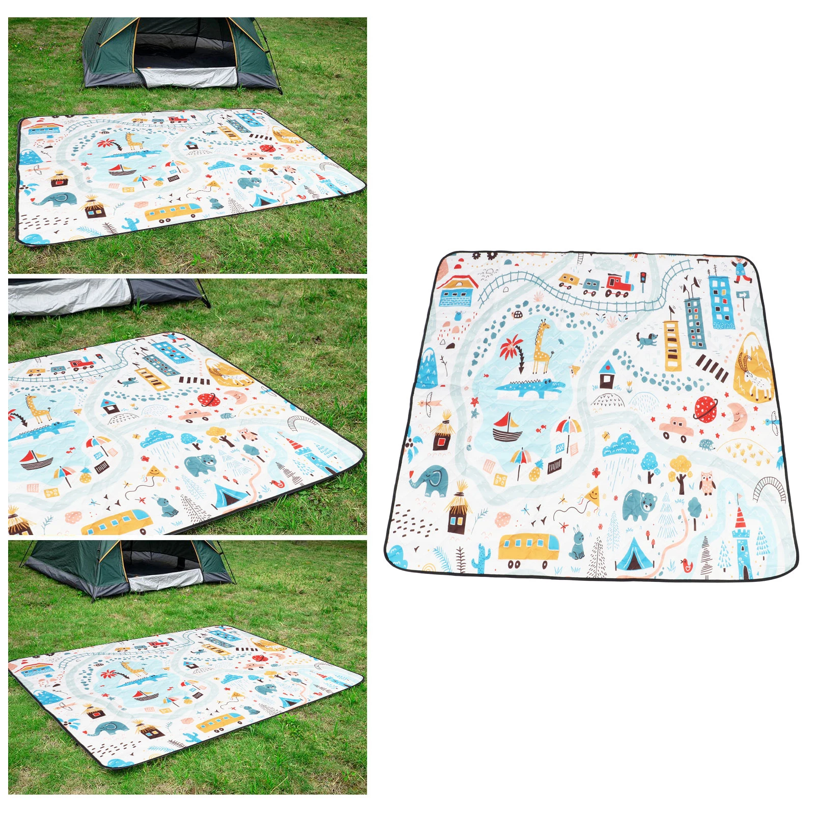 Outdoor Picnic Mat Waterproof Soft Comfortable Portable Camping Blanket For Travel Hiking L1.44 W1.44m
Outdoor Picnic Mat Waterproof Soft Comfortable Portable Camping Blanket For Travel Hiking L1.44 W1.44m