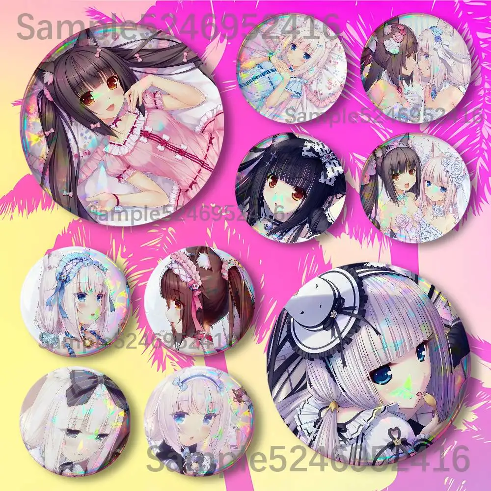 N-Nekopara Chocola Vanilla Round Button Pins Badge Creative Brooches Backpack Clothes Decoration Fashion Cartoon Jewelry Gifts
N-Nekopara Chocola Vanilla Round Button Pins Badge Creative Brooches Backpack Clothes Decoration Fashion Cartoon Jewelry Gifts