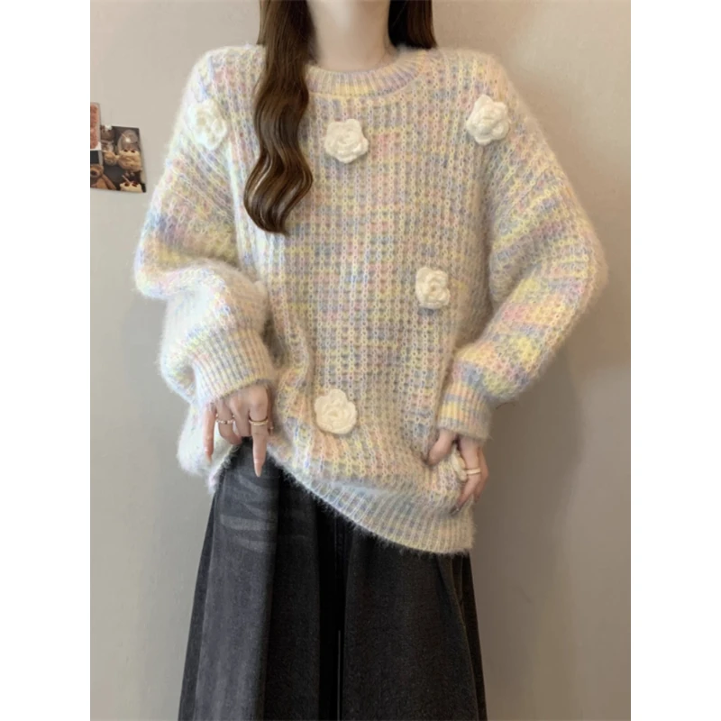 Women's Loose Long Sve Knitted Sweater Soft Beautiful Autumn Winter New Sle Faionable Versatile Comfortable Knitwear
Women's Loose Long Sve Knitted Sweater Soft Beautiful Autumn Winter New Sle Faionable Versatile Comfortable Knitwear