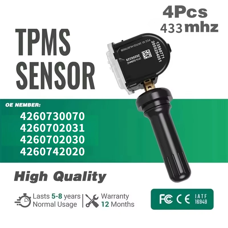 4260730070 4260730071 TPMS Sensor For Toyota C-HR Camry Tarago Hilux Land Cruiser Prius Prius Prime Rush RAV4 Sequoia Venza Vios
4260730070 4260730071 TPMS Sensor For Toyota C-HR Camry Tarago Hilux Land Cruiser Prius Prius Prime Rush RAV4 Sequoia Venza Vios