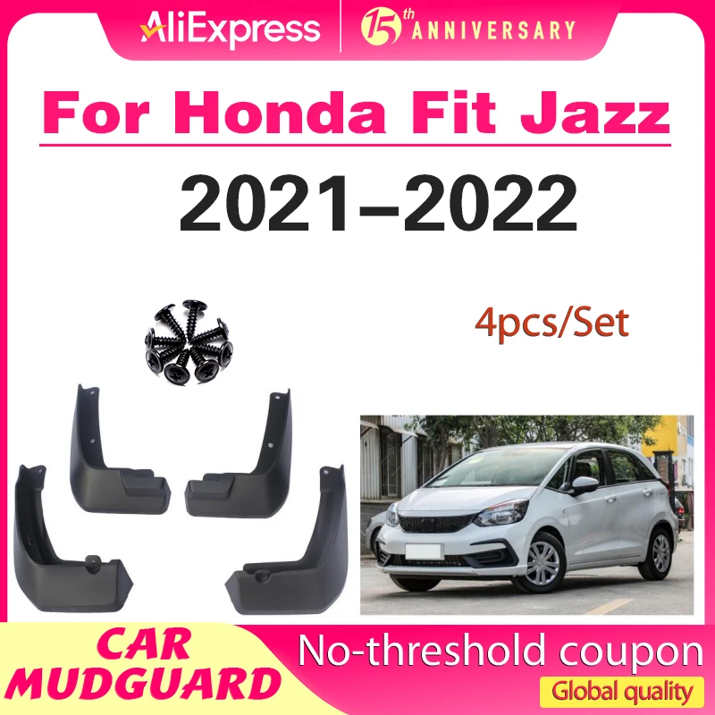 Mudflaps Mudguards Fit for Honda Fit Jazz 2020-2024 Mudguards Tire Fenders Mud Flaps Wheel Guards Accessories 4x Tyre 
Mudflaps Mudguards Fit for Honda Fit Jazz 2020-2024 Mudguards Tire Fenders Mud Flaps Wheel Guards Accessories 4x Tyre