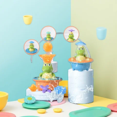 Crocodile Spray Water Toy with LED, Floating Wind Up, New Born Baby Bathtub Water Fun Toys, Preschool Toddler Gift, Bath