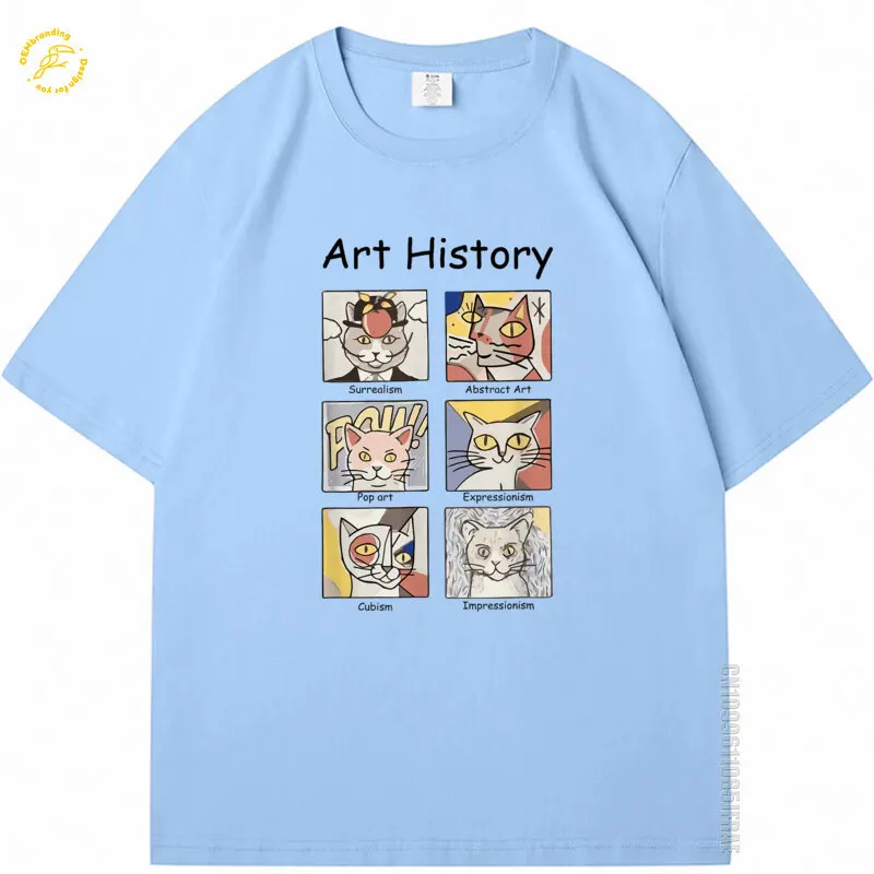 Artist History Tshirt Funny Designer Tee Cats Print Cute Kawaii Women Oversized T-Shirt Anime T-Shirts Cartoon Art T Shirts Men
Artist History Tshirt Funny Designer Tee Cats Print Cute Kawaii Women Oversized T-Shirt Anime T-Shirts Cartoon Art T Shirts Men