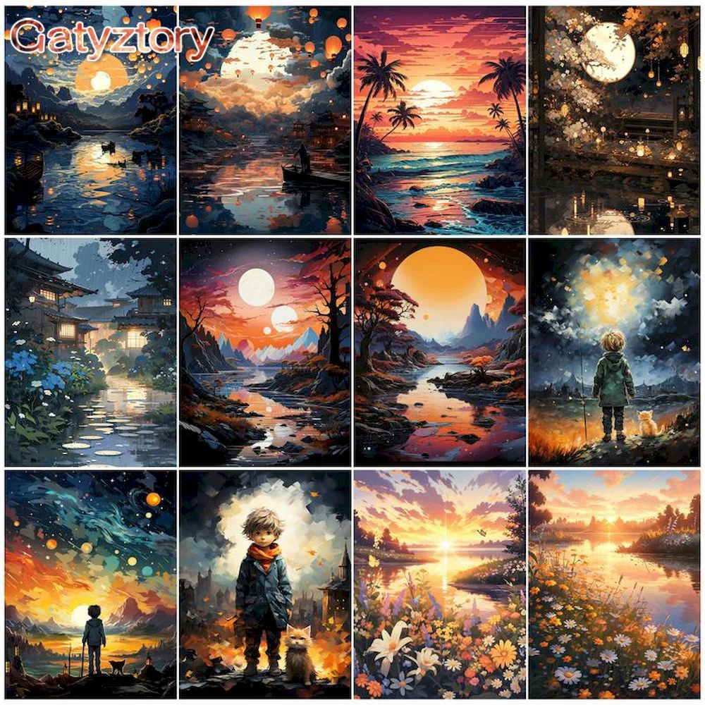 GATYZTORY Paint By Numbers For Adult Kit DIY Oil Painting By Numbers On Canvas Night Scene Number Painting Home Decoration
GATYZTORY Paint By Numbers For Adult Kit DIY Oil Painting By Numbers On Canvas Night Scene Number Painting Home Decoration