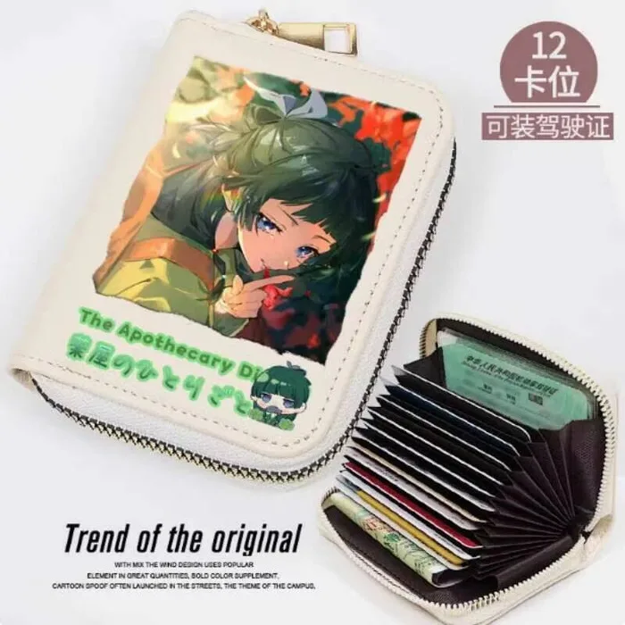 Аниме «Дневники аптекартии», модный кошелек из искусственной кожи, кошелек для карт, монета на молнии, сумка-держатель для денег, подарок для косплея B1923, аниме 
Аниме «Дневники аптекартии», модный кошелек из искусственной кожи, кошелек для карт, монета на молнии, сумка-держатель для денег, подарок для косплея B1923, аниме