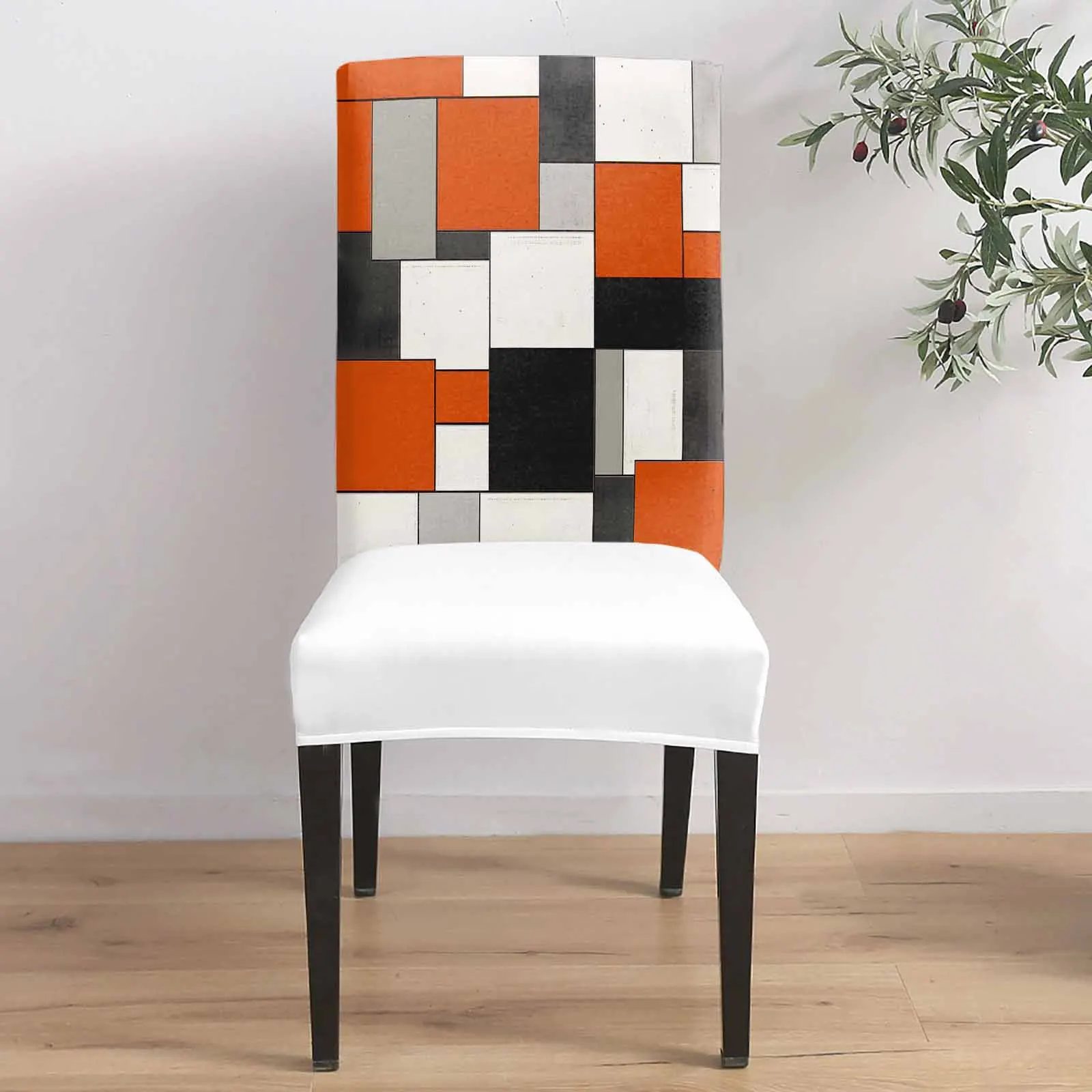 Impressionist Orange Color Block Chair Cover for Dining Room Spandex Stretch Seat Cover for Wedding Banquet Party Seat Case
Impressionist Orange Color Block Chair Cover for Dining Room Spandex Stretch Seat Cover for Wedding Banquet Party Seat Case