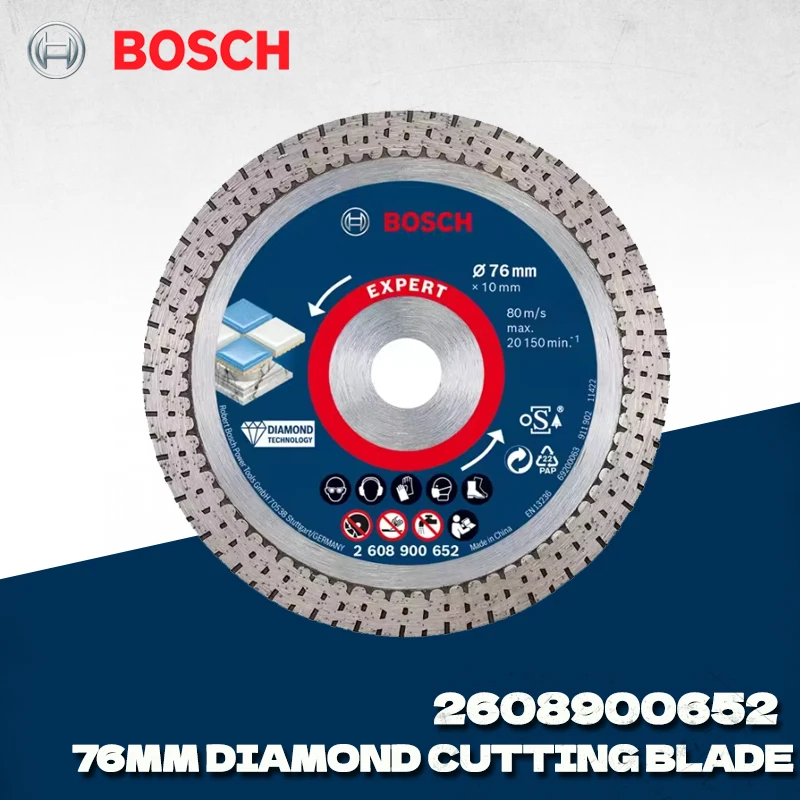 Bosch 2608900652 Expert 76mm Diamond Cutting Disc For Mini Angle Grinder Hard Tile Stone Cutting Blade Power Tool Accessories
Bosch 2608900652 Expert 76mm Diamond Cutting Disc For Mini Angle Grinder Hard Tile Stone Cutting Blade Power Tool Accessories
