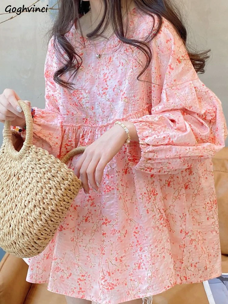 Floral Blouse Women Loose Sweet Long Sleeve Spring Fairycore Korean Style All-match Design Casual Ladies Fashion New Clothing
Floral Blouse Women Loose Sweet Long Sleeve Spring Fairycore Korean Style All-match Design Casual Ladies Fashion New Clothing