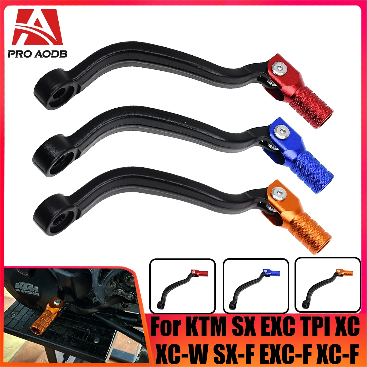 The motorcycle CNC folding aluminum gear shift lever is available in a variety of colors For KTM XC XC-W SX EXC TPI SX-F EXC-F
The motorcycle CNC folding aluminum gear shift lever is available in a variety of colors For KTM XC XC-W SX EXC TPI SX-F EXC-F