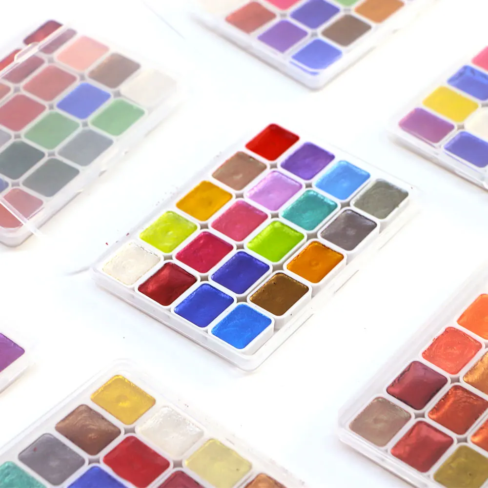 20, однотонный набор акварельных красок с металлическим мерцанием, меняющие цвет пигменты для профессиональной живописи, многоцелевые принадлежности для рукоделия
20, однотонный набор акварельных красок с металлическим мерцанием, меняющие цвет пигменты для профессиональной живописи, многоцелевые принадлежности для рукоделия