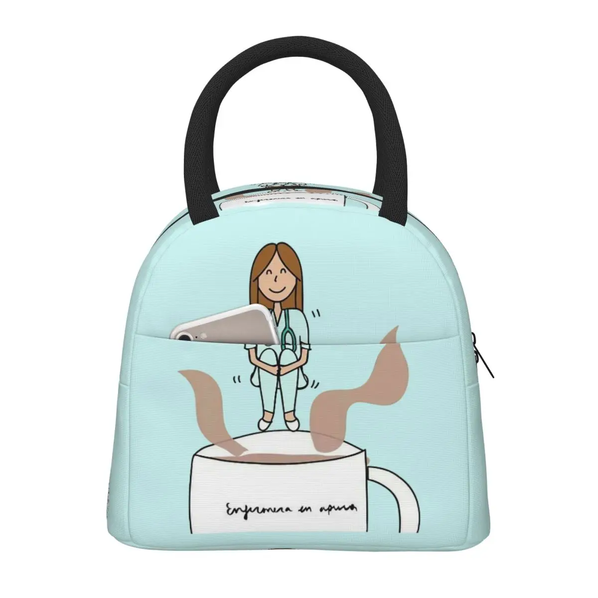 Изолированные ланч-боксы Enfermera En Apuros для медсестры, коробка для хранения продуктов, коробка для еды, повседневный термохолодильник, ланч-бокс для школы
Изолированные ланч-боксы Enfermera En Apuros для медсестры, коробка для хранения продуктов, коробка для еды, повседневный термохолодильник, ланч-бокс для школы