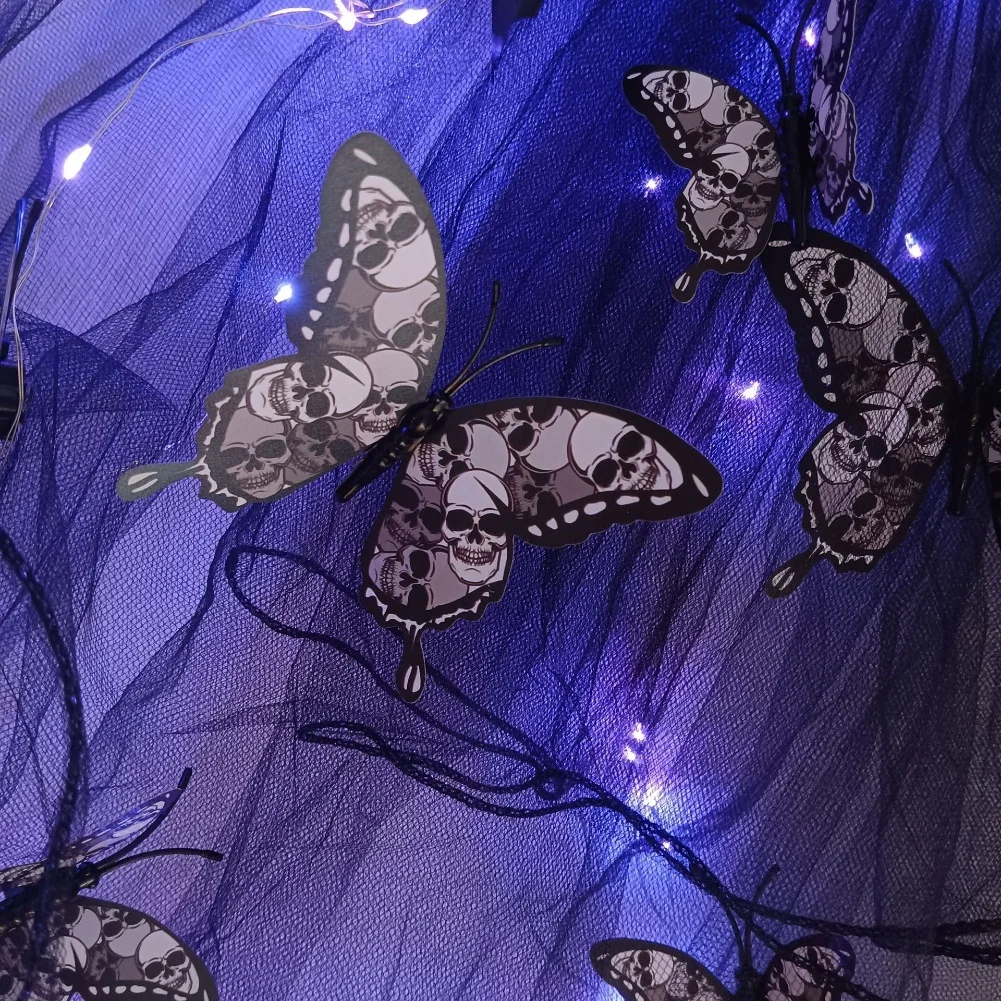 Halloween Hanging Decor LED Butterfly Yashmak Featuring Delicate Embroidery and Glowing Lights for Walls Doors or Event Spaces
Halloween Hanging Decor LED Butterfly Yashmak Featuring Delicate Embroidery and Glowing Lights for Walls Doors or Event Spaces