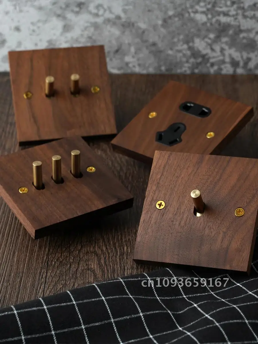Model 86 Solid Wood Wall Light Switch Retro Brass Toggle Power English 13A 2gang2way Light Wall Socket Panel Switch Switch
Model 86 Solid Wood Wall Light Switch Retro Brass Toggle Power English 13A 2gang2way Light Wall Socket Panel Switch Switch