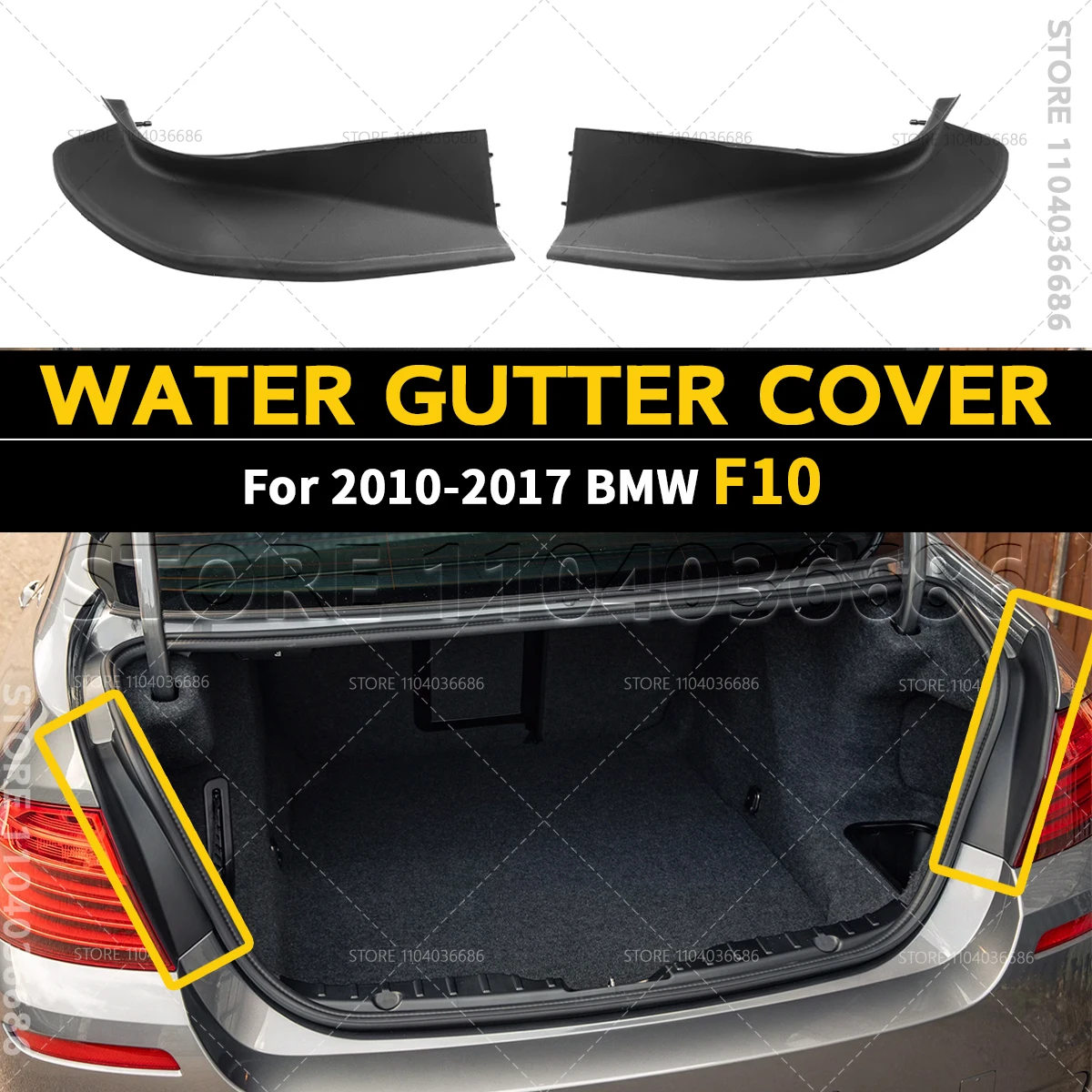 For 2010-2017 F10 BMW 528i 535d 535i 550i Hybrid 5 M5 Rear Trunk Rail Drip Trim Water Gutter Cover 51497453355 51497453356
For 2010-2017 F10 BMW 528i 535d 535i 550i Hybrid 5 M5 Rear Trunk Rail Drip Trim Water Gutter Cover 51497453355 51497453356