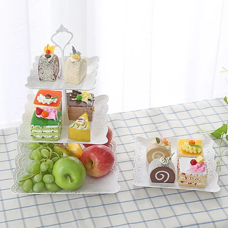 3 Tiers Fruit Dessert Tray Tower White Cake Cookies Plates for Wedding Birthday Party Decoration Cake Decor
3 Tiers Fruit Dessert Tray Tower White Cake Cookies Plates for Wedding Birthday Party Decoration Cake Decor