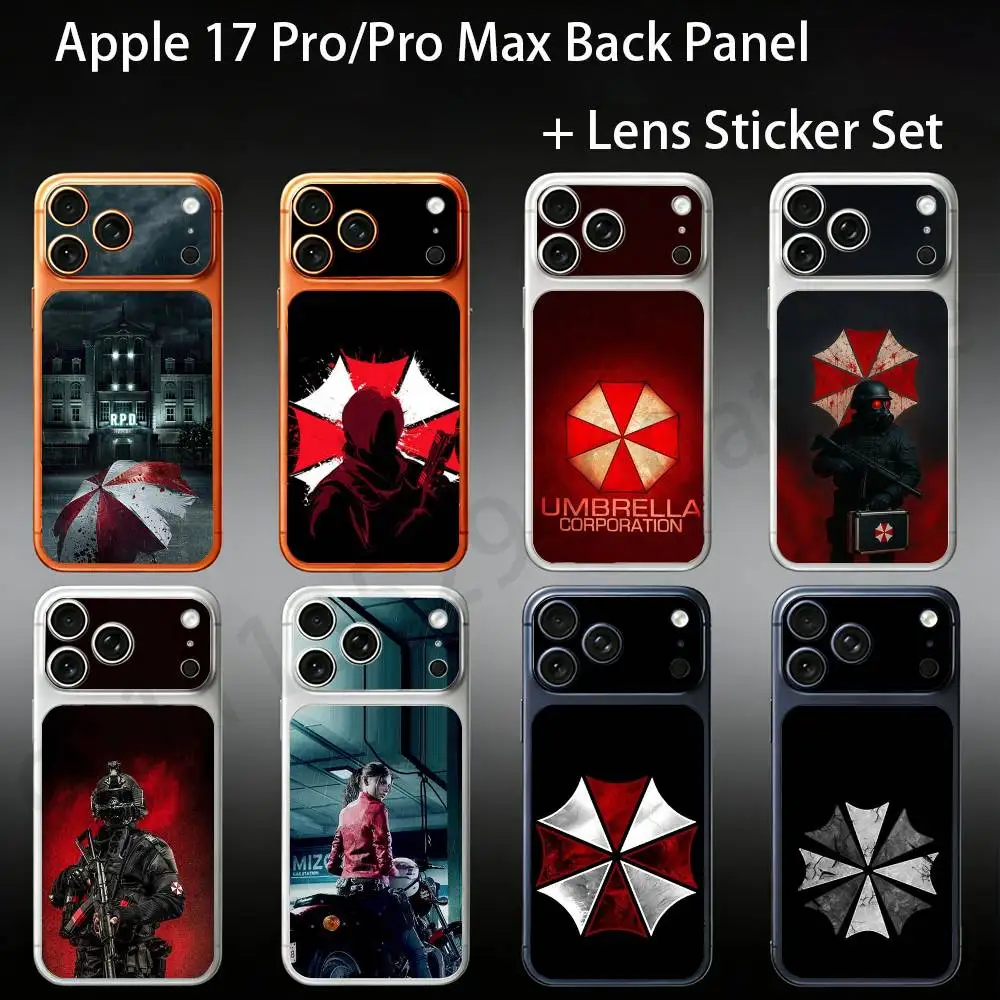 Game Umbrella Corporation For iPhone 17Pro/ProMax Battry Back Cover with Camera Decal Skin Rear Protective Sticker Film
Game Umbrella Corporation For iPhone 17Pro/ProMax Battry Back Cover with Camera Decal Skin Rear Protective Sticker Film