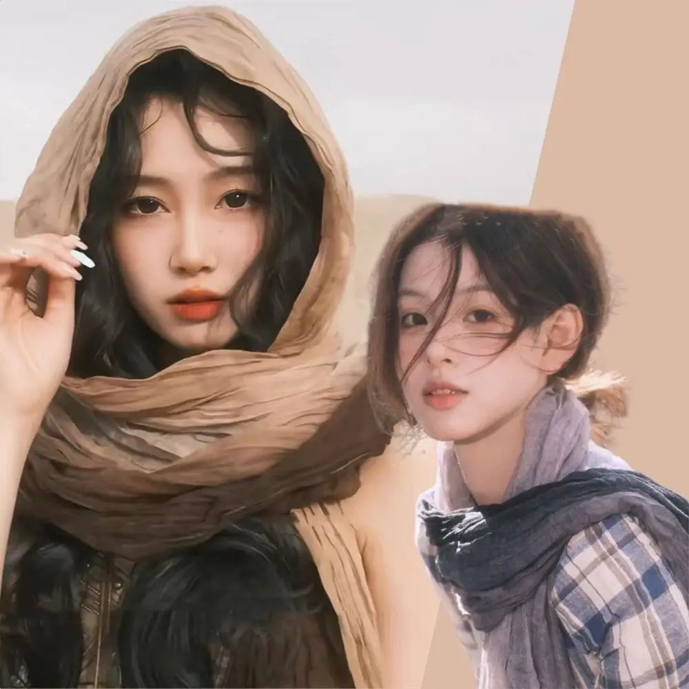 Fashion Crinkle Cotton Linen Scarf Female Soft Warm Outdoor Multifunction Pleated Shawl Women Fresh Tie-dye Cotton Linen Scarf
Fashion Crinkle Cotton Linen Scarf Female Soft Warm Outdoor Multifunction Pleated Shawl Women Fresh Tie-dye Cotton Linen Scarf