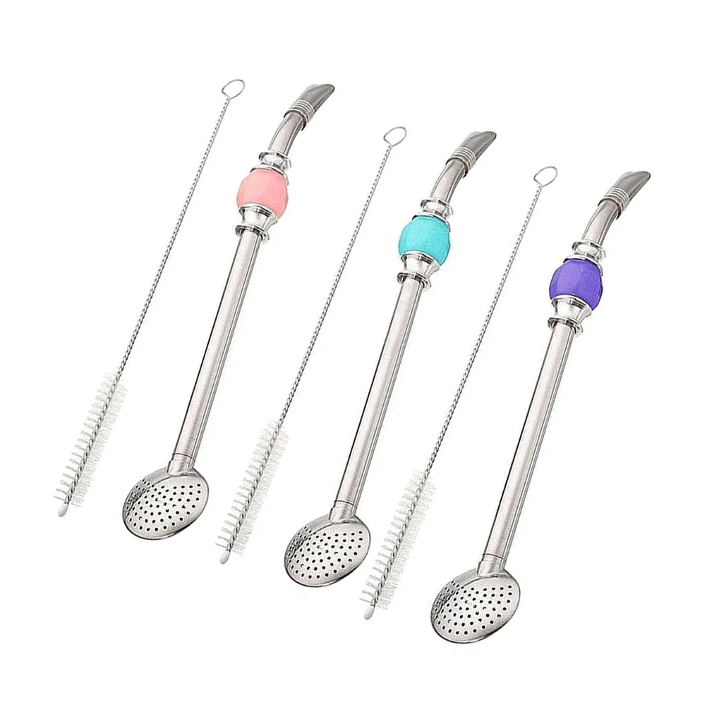 Stainless Steel Yerba Mate Bombilla Straw Set with Filter Hole Replacement Straws Drinking Tea Coffee Juice Includes Cleaning 
Stainless Steel Yerba Mate Bombilla Straw Set with Filter Hole Replacement Straws Drinking Tea Coffee Juice Includes Cleaning