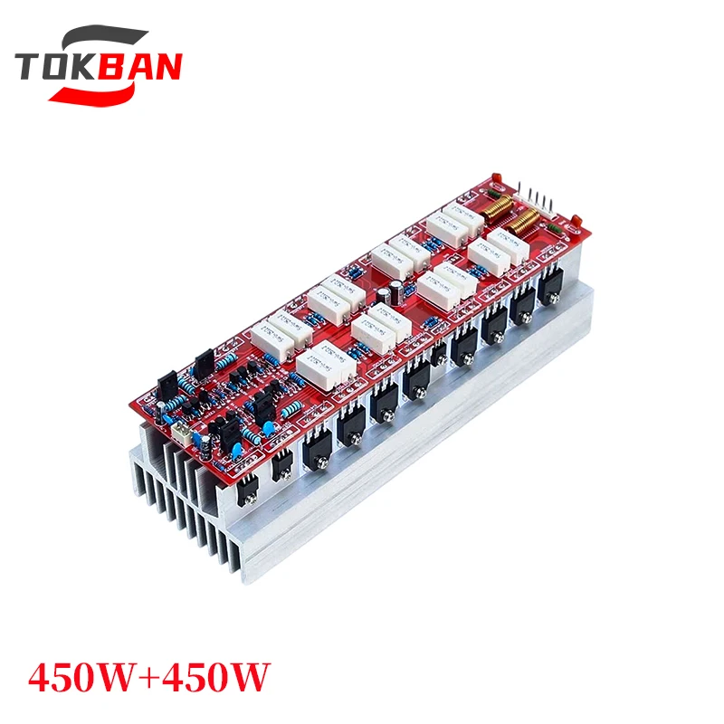 TOKBAN ON Semiconductor 450w*2 2.0 Channel High Power Amplifier Board HiFi Stereo Stage Amplifier Commonly Used In Home Theater
TOKBAN ON Semiconductor 450w*2 2.0 Channel High Power Amplifier Board HiFi Stereo Stage Amplifier Commonly Used In Home Theater