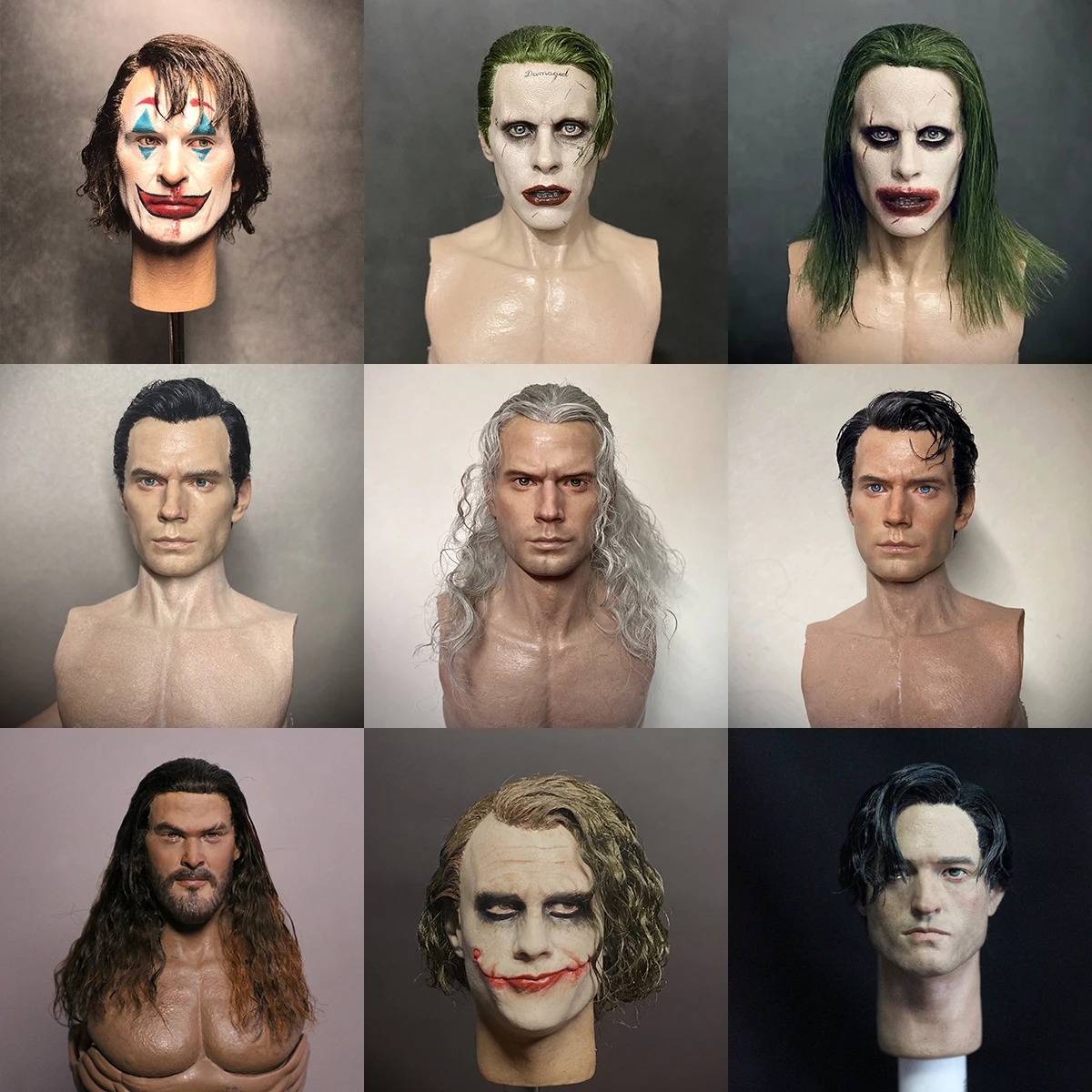 1/6 Heath Ledger Henry Cavill Joaquin Phoenix Tom Holland Robert Pattinson Head Sculpt Hair Transplantation Head Carving
1/6 Heath Ledger Henry Cavill Joaquin Phoenix Tom Holland Robert Pattinson Head Sculpt Hair Transplantation Head Carving