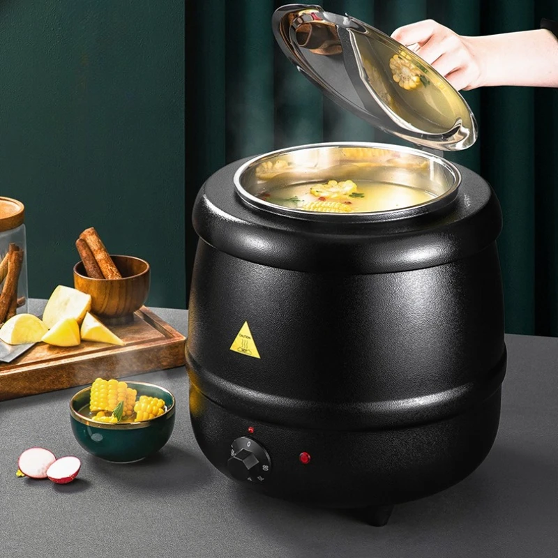 Electric Soup Warmer 10L Commercial Constant Temperature Cast Iron Stainless Steel Soup Kettle Detachable Easy Wash for Catering
Electric Soup Warmer 10L Commercial Constant Temperature Cast Iron Stainless Steel Soup Kettle Detachable Easy Wash for Catering